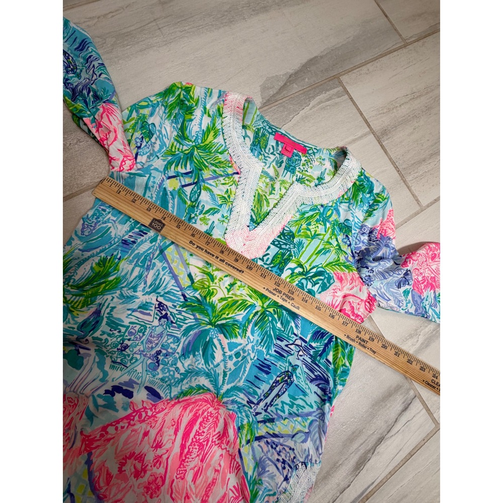 Lilly Pulitzer Renato Bohemian Queen Sequin Tunic Size S - Picture 4 of 9